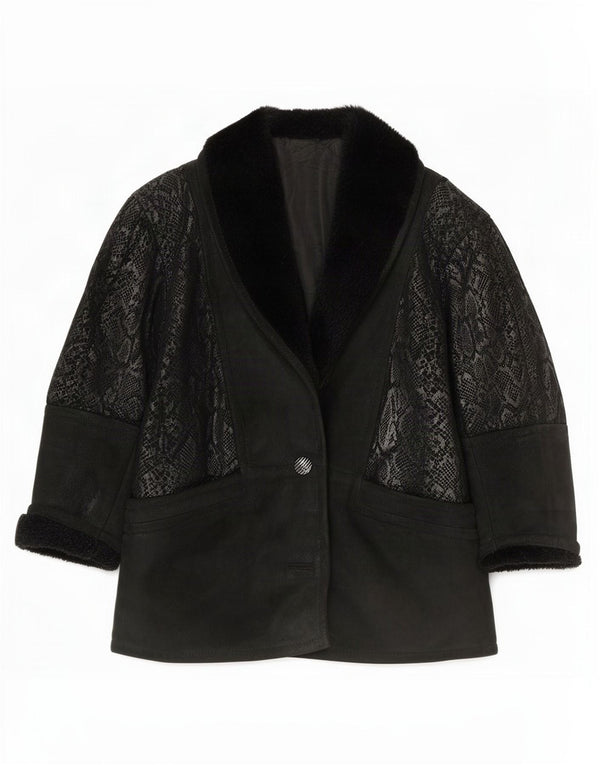 Jachetă supradimensionată pentru femei Conbipel IT 40 Small Black Animal Print
