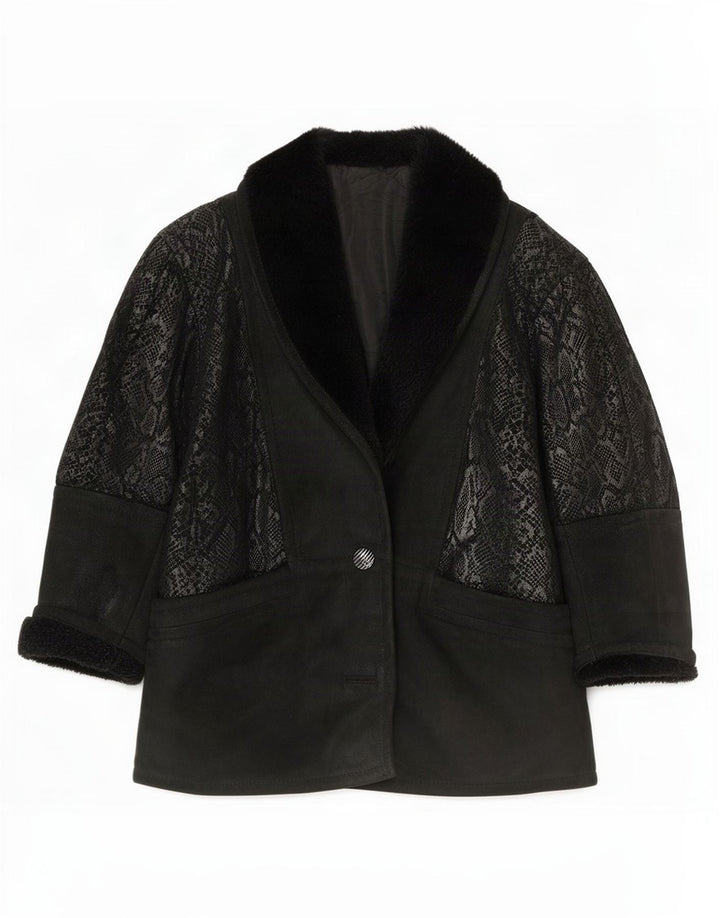 Jachetă supradimensionată pentru femei Conbipel IT 40 Small Black Animal Print
