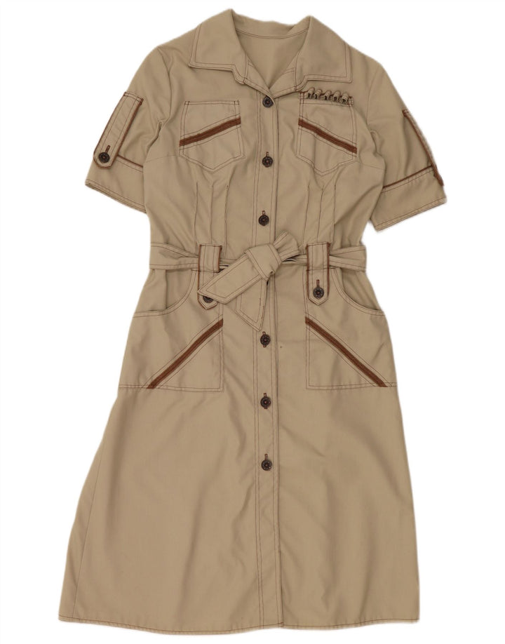 Rochie cămașă pentru femei VINTAGE UK 12 Gri mediu