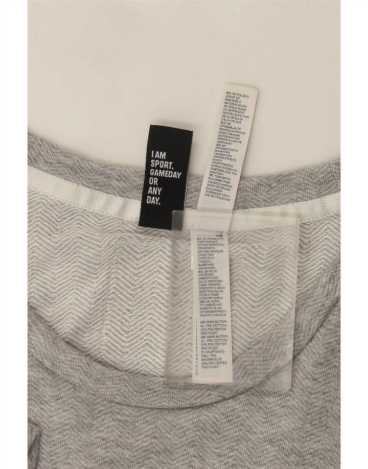 Tricou grafic pentru bărbați Adidas Top Mediu Gri, bumbac cu pete