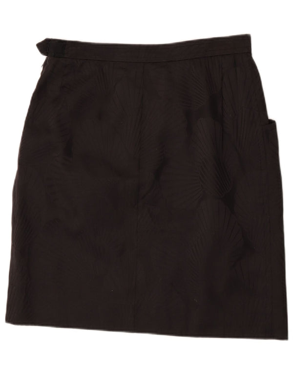 Fusta dreaptă pentru femei Saint Laurent IT 42 Medium W30 Designer floral negru