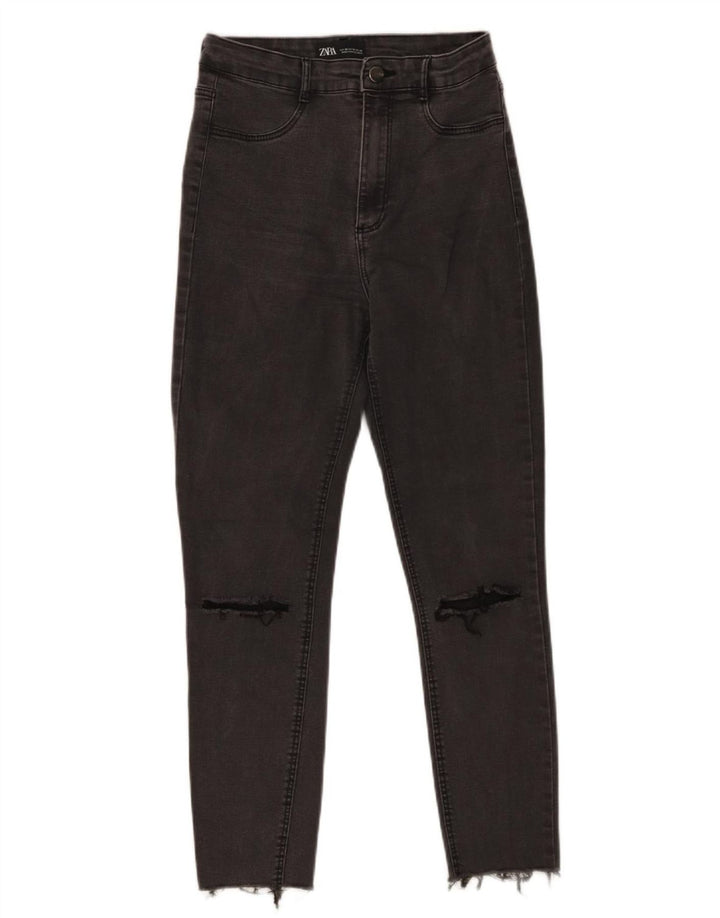 Blugi tăiați pentru damă Zara EU 38 Mici L28 L25 Gri