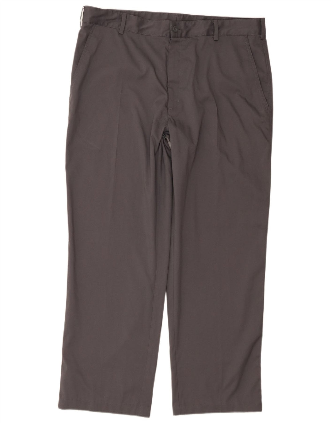 Pantaloni chino drepti Dri Fit Nike pentru bărbați W36 L30 poliester gri