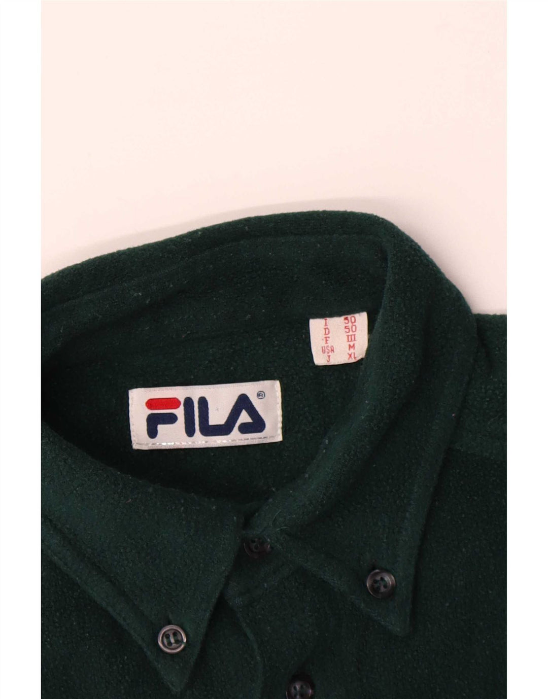 Cămașă pentru bărbați Fila Fleece IT 50 Medium Green