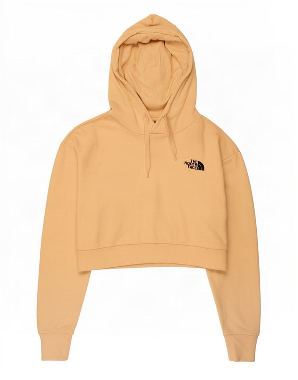 Jumper The North Face pentru femei Crop Hoodie UK 14 Medium Yellow Bumbac