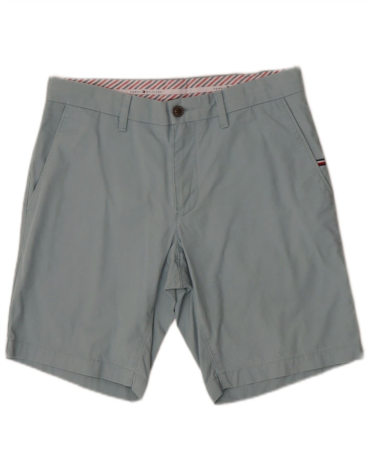 Pantaloni scurți chino Tommy Hilfiger pentru bărbați W32, bumbac albastru mediu
