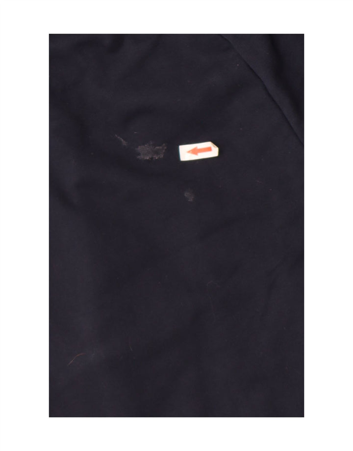 Pantaloni scurți sport cu grafică vintage pentru bărbați, bumbac mediu albastru bleumarin