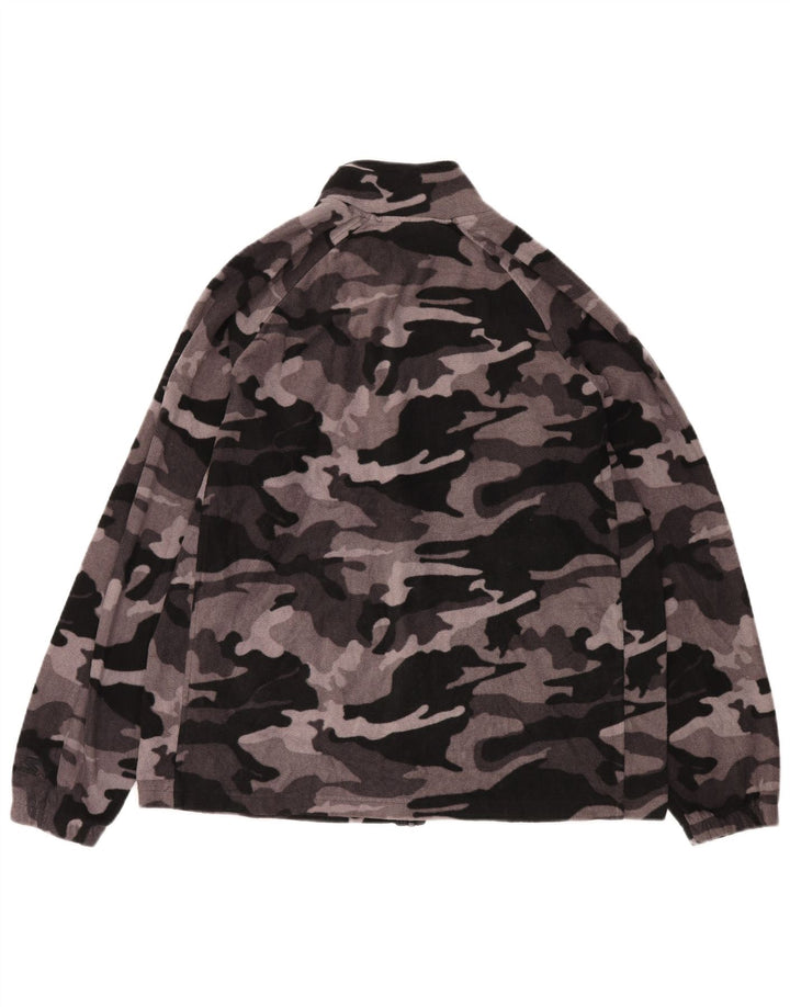 Jachetă fleece pentru bărbați STARTER UK 42/44 mare, gri, camuflaj, poliester