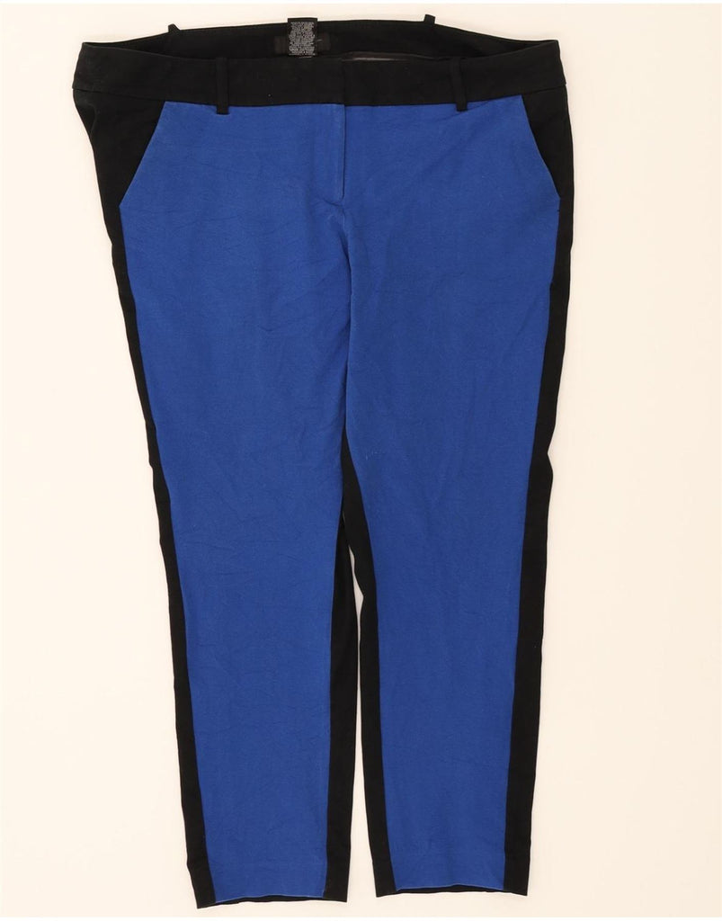 MOSSIMO Womens Slim Chino Trousers US 18 2XL W41 L26 Blue Colourblock Vintage Mossimo and Second-Hand Mossimo from Messina Hembry 