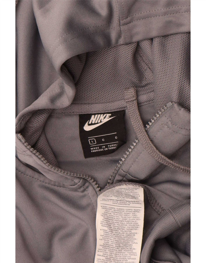 Pulover Nike Graphic Zip pentru bărbați, mare, gri, poliester color bloc