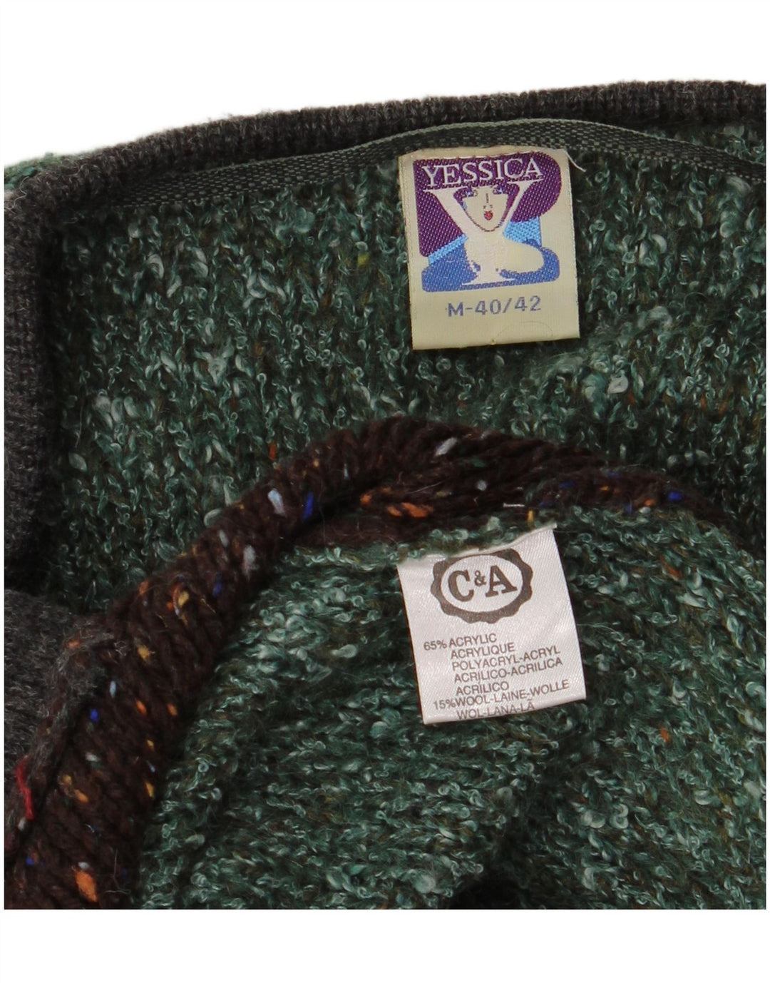 Yessica Pulover cardigan cu paragate supradimensionat pentru femei EU 40/42 verde mediu