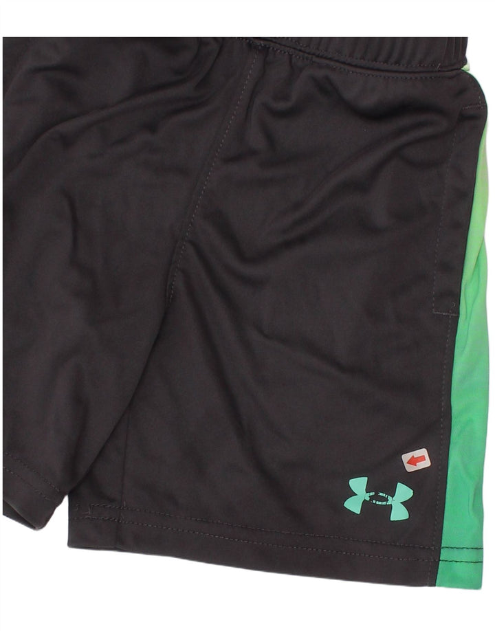 Pantaloni scurți sport Under Armour pentru băieți 7-8 ani, gri, color block