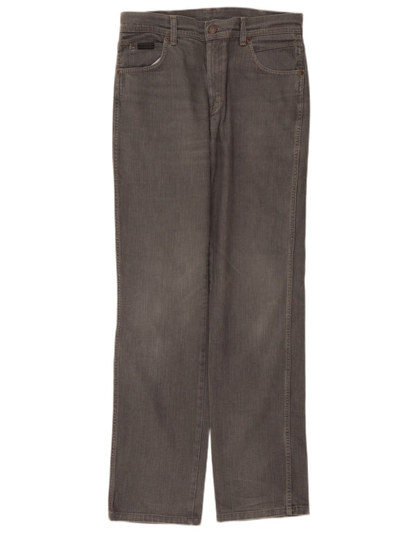 Blugi drepte stretch pentru bărbați Wrangler Texas W33 L36 bumbac gri