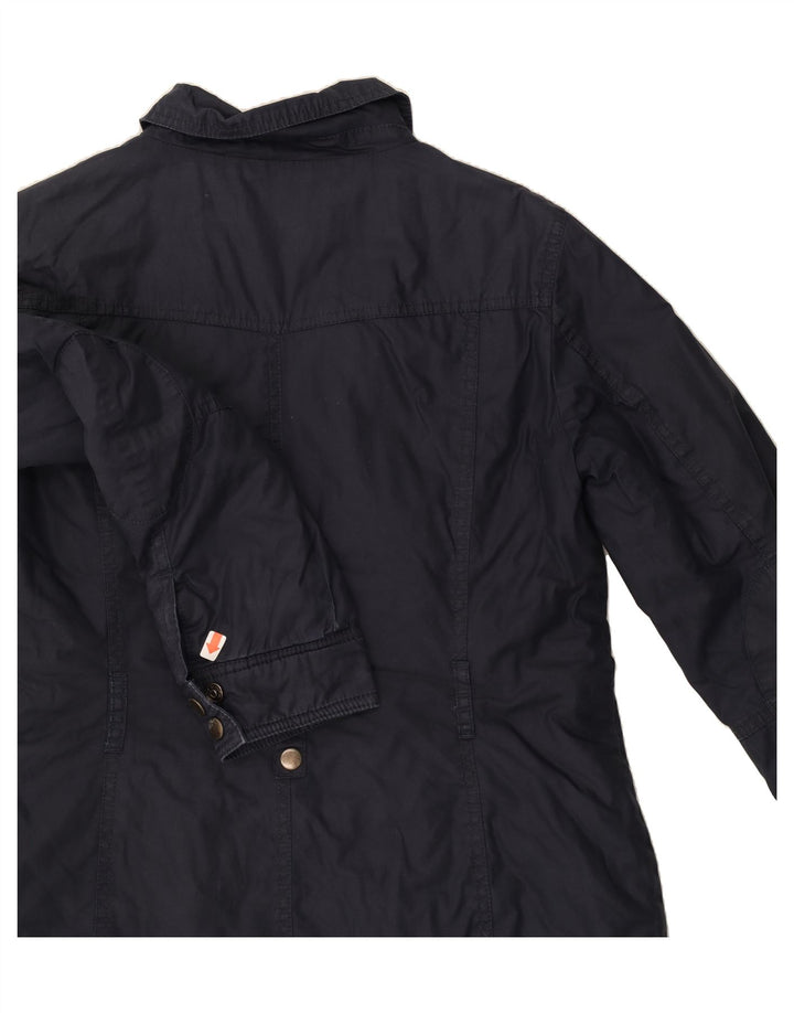 OASIS Womens Utility Jacket UK 12 Medium Navy Blue Cotton Vintage Oasis and Second-Hand Oasis from Messina Hembry 