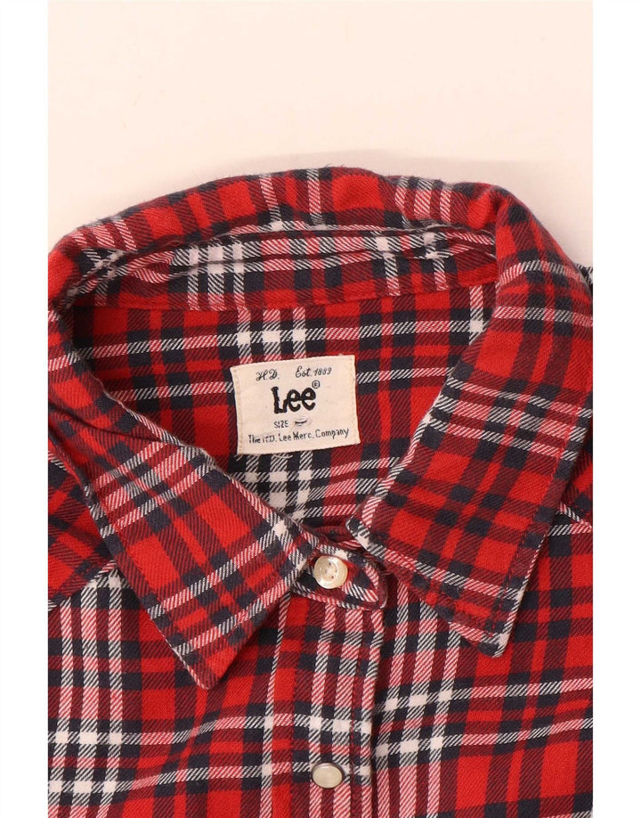 Cămașă de flanel pentru femei Lee UK 16, mare, roșu, caroserie
