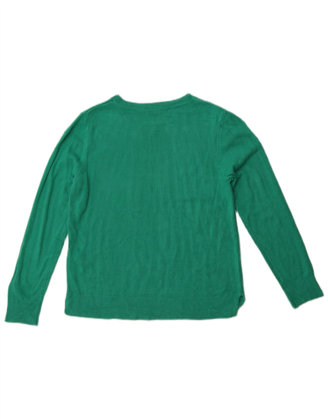 Marks & Spencer Pulover Crop Crew Deck pentru femei UK 14 Medium Green