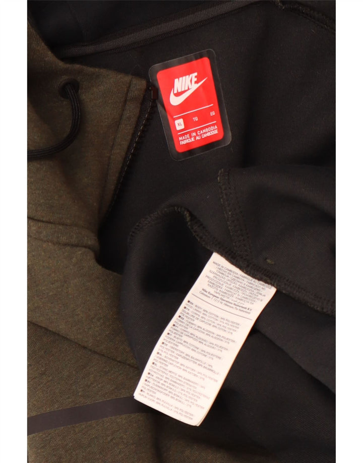 Pulover Nike pentru bărbați, cu fermoar, bumbac, XL, kaki