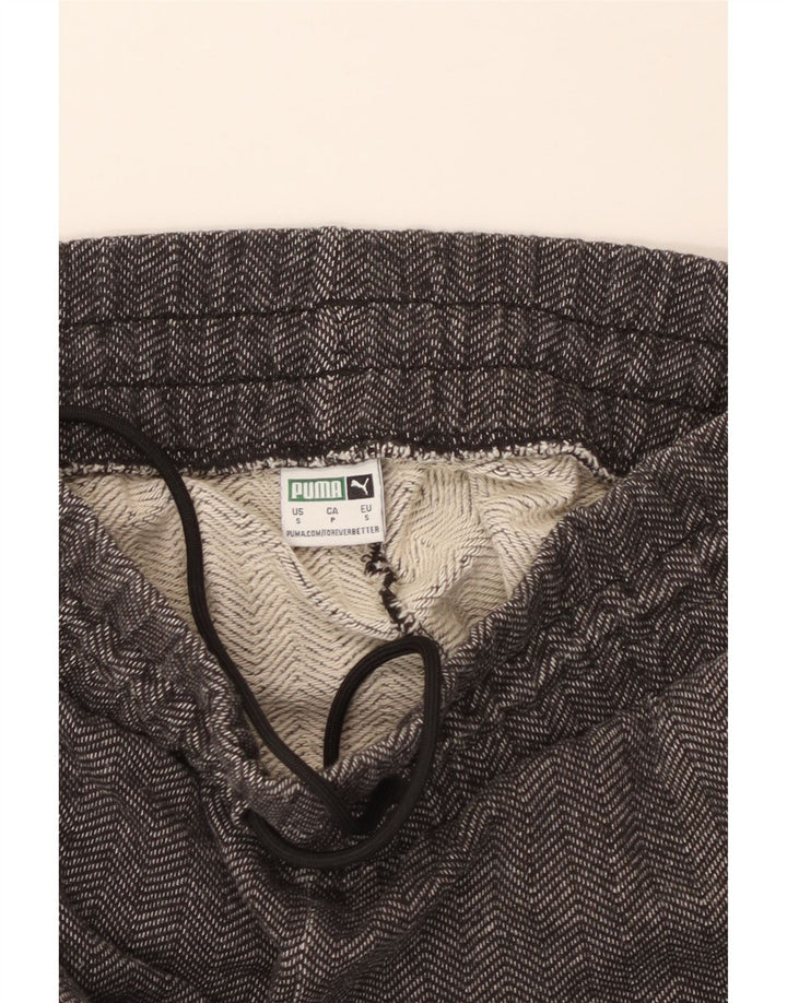 Pantaloni de trening PUMA pentru femei UK 10 Small Grey Herringbone