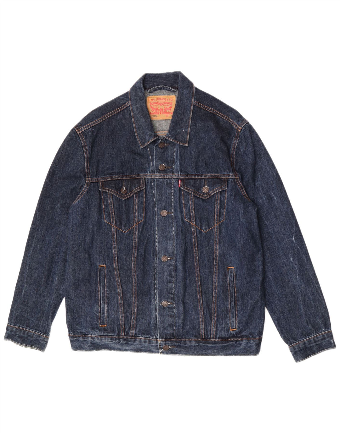 Jachetă de blugi pentru bărbați Levi's UK 42 XL bumbac bleumarin