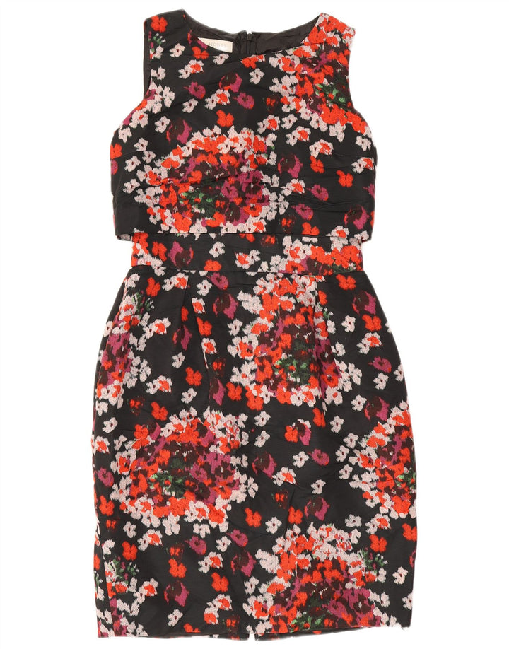 Rochie Hobbs pentru femei fără mâneci, UK 12, poliester floral, negru mediu