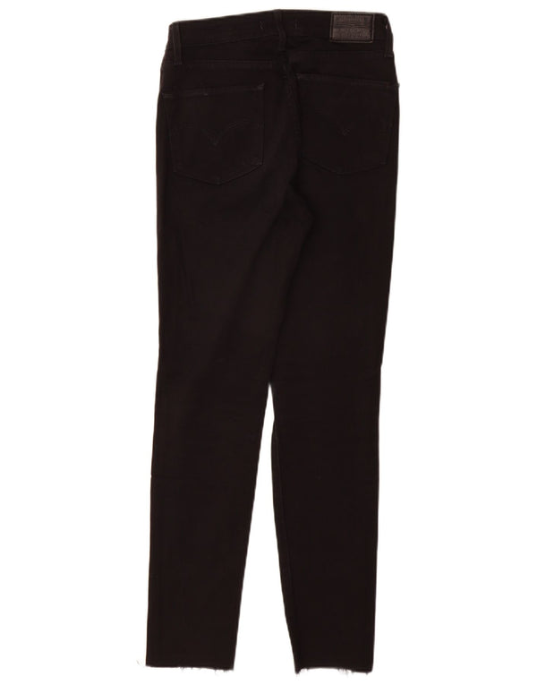 Blugi skinny cu talie înaltă pentru femei LEVI'S 721 L27 L28 bumbac negru