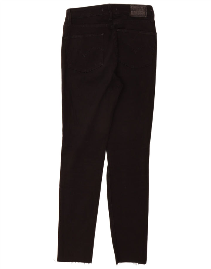 Blugi skinny cu talie înaltă pentru femei LEVI'S 721 L27 L28 bumbac negru