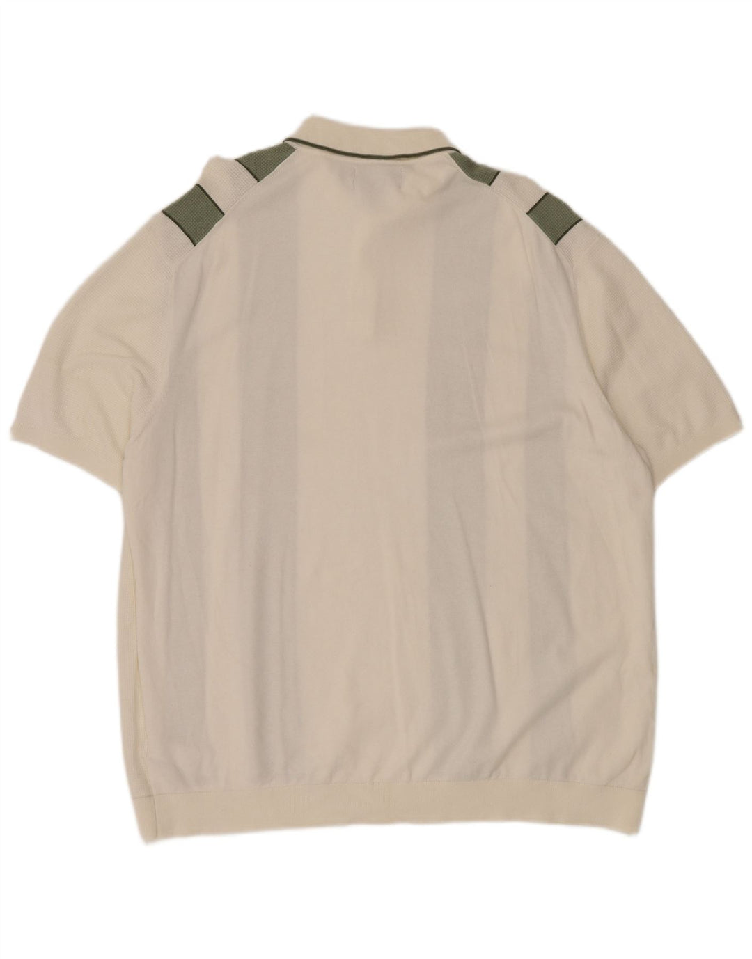 Tricou polo pentru bărbați MARKS & SPENCER, bumbac color bloc alb 3XL