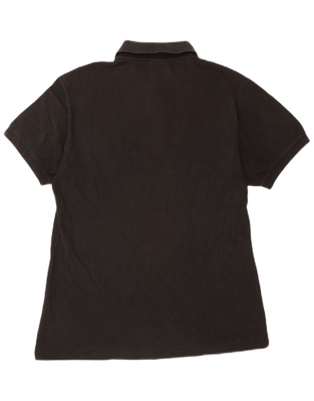 Tricou polo Lacoste pentru bărbați, mărimea 4, bumbac negru mediu