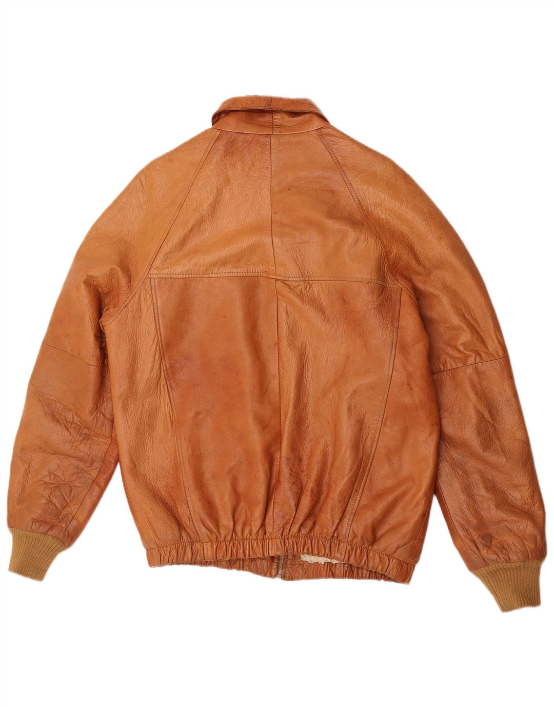 Jachetă din piele Sherpa pentru bărbați vintage UK 38 maro mediu