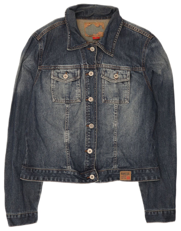 Jachetă de blugi Guess pentru femei UK 18 XL, bumbac albastru