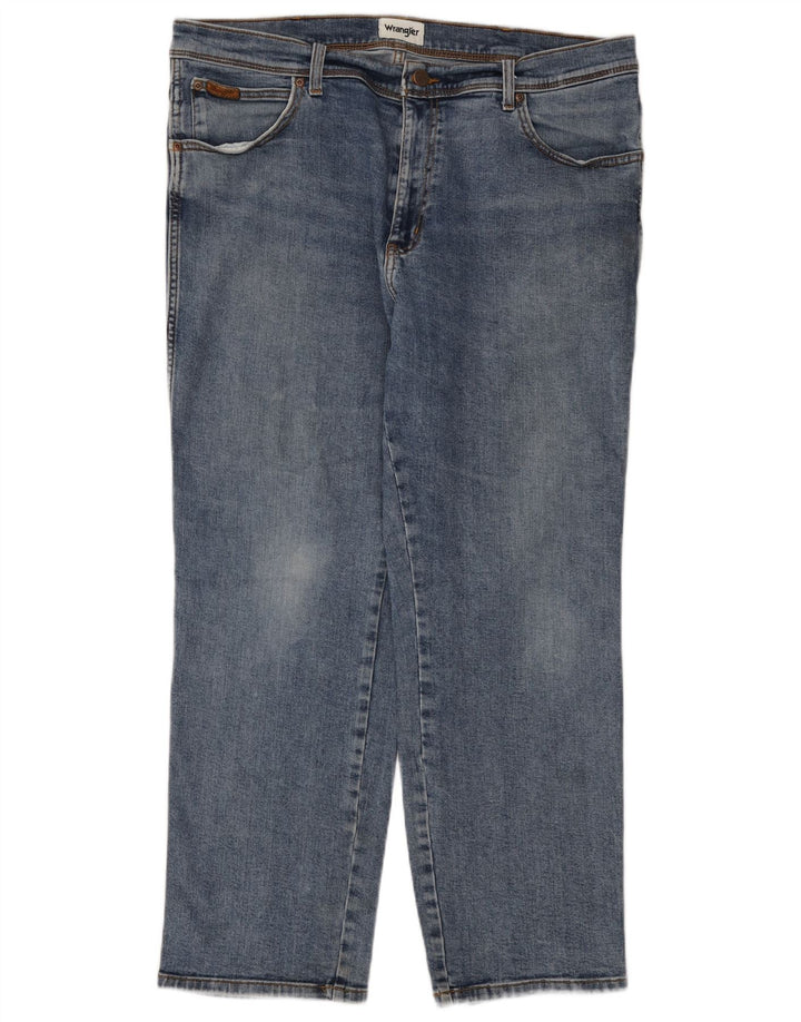 Blugi drepte pentru bărbați Wrangler Texas W40 L30 bumbac albastru