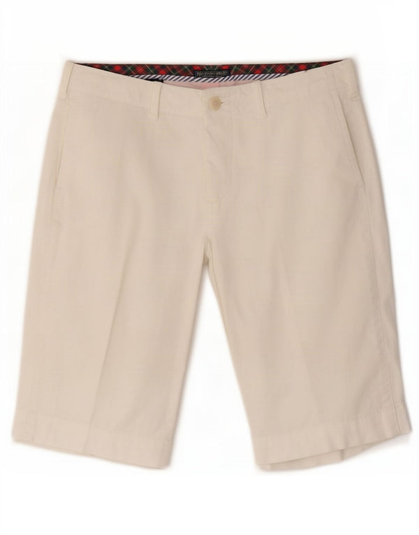 Pantaloni scurți chino Polo Ralph Lauren pentru femei W27 Small Bumbac alb