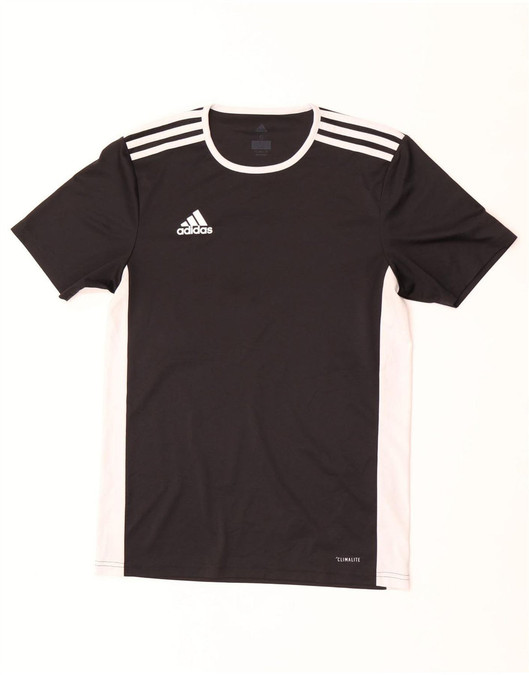 Tricou Adidas Climalite pentru bărbați Top mic, negru, poliester color bloc