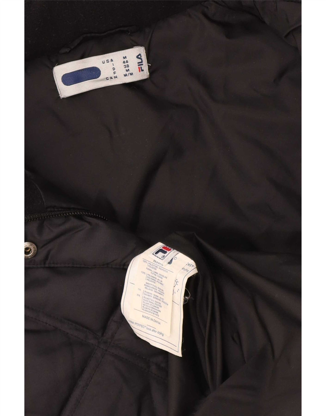 Gilet căptușit pentru femei Fila UK 14 Medium Black Poliester