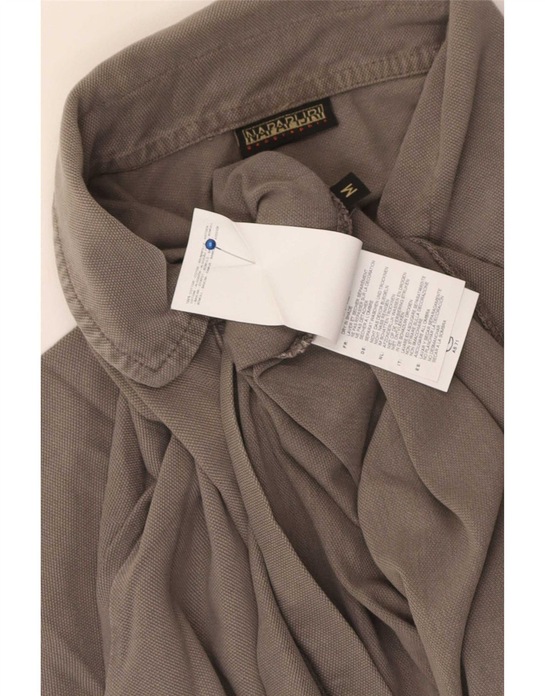 Tricou polo pentru bărbați Napapijri, bumbac gri mediu
