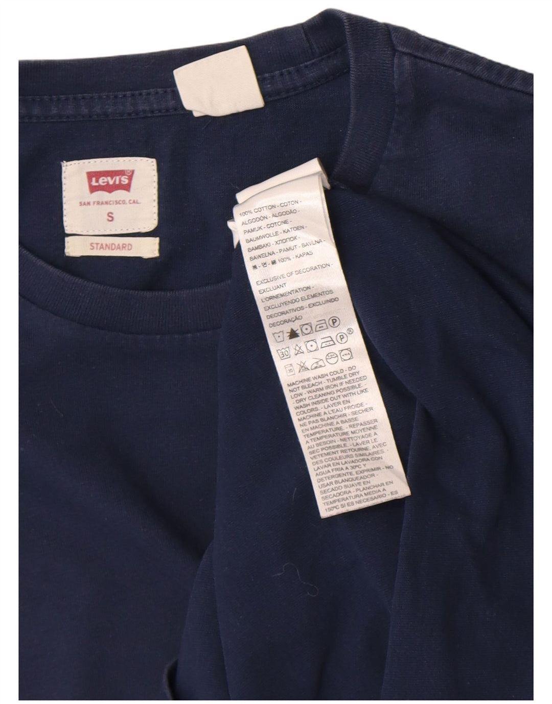 Levi's Top standard pentru bărbați cu mânecă lungă, mic, bleumarin, bumbac