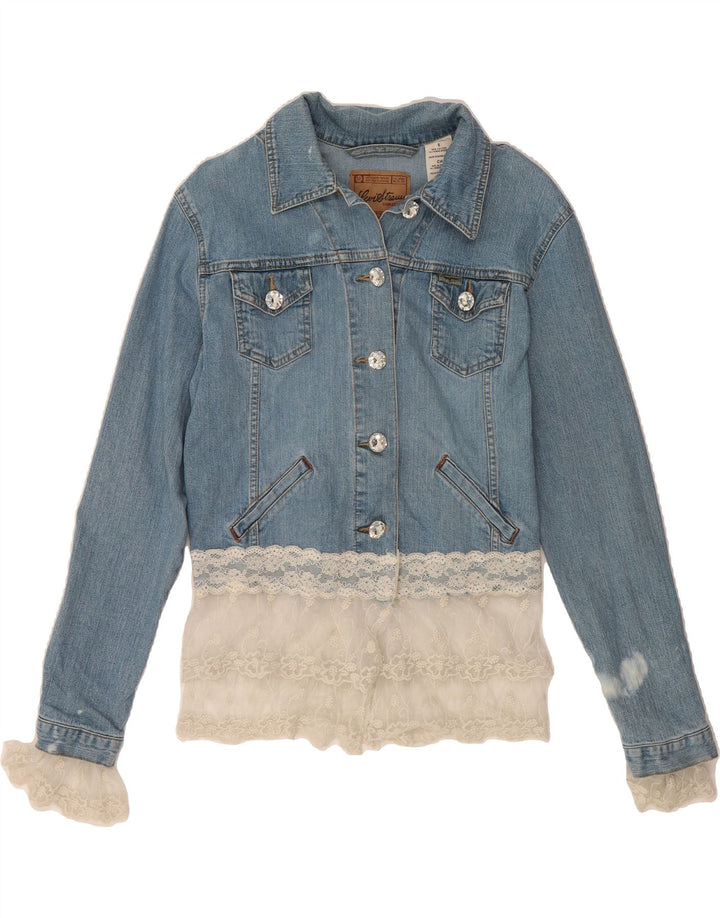 LEVI'S Womens Denim Jacket UK 10 Small Blue Cotton Vintage Levi's and Second-Hand Levi's from Messina Hembry 
