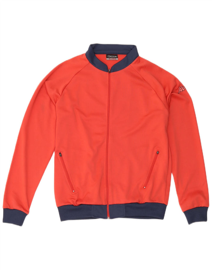 Jachetă de trening pentru băieți Kappa 13-14 ani XL poliester color bloc roșu