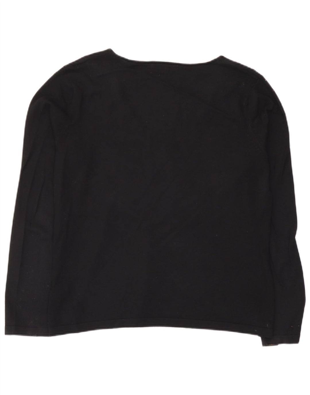 Marks & Spencer Top pentru femei cu mânecă lungă UK 14 Medium Black Viscose
