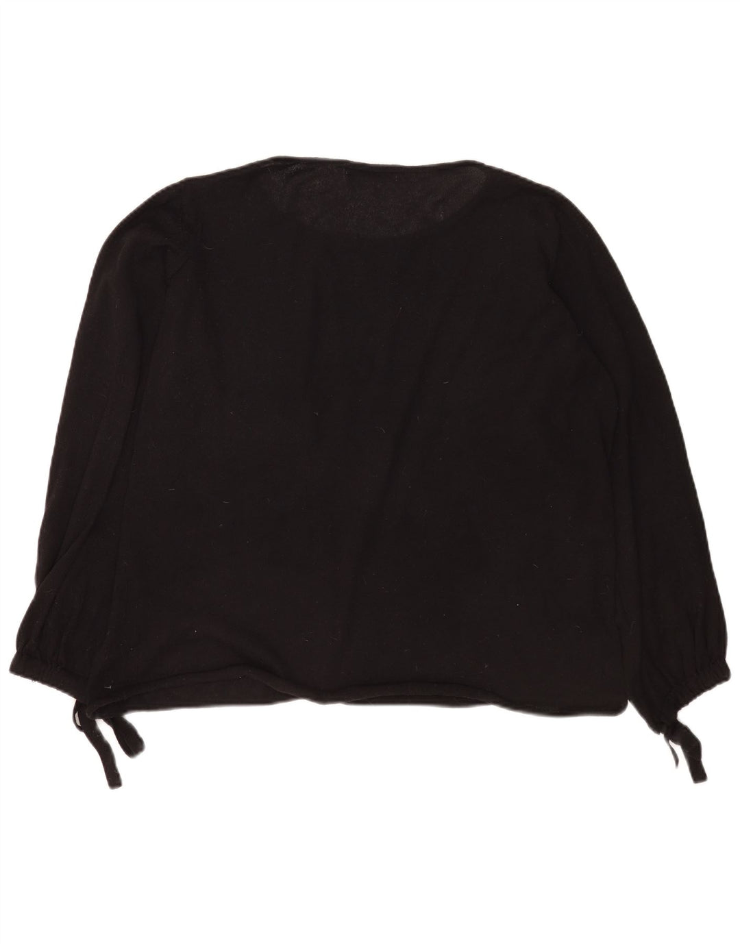 Pulover supradimensionat pentru femei Zara, cu gât de barcă, UK 10 Poliester negru mic
