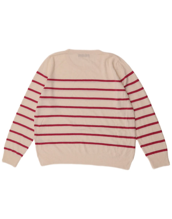 Pulover pentru femei Marks & Spencer cu decolteu triplu UK 16, mare, alb
