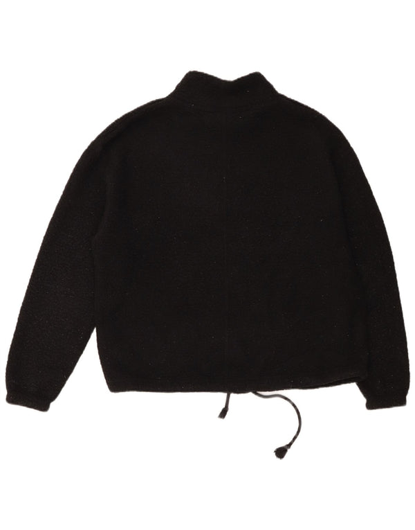 Pulover supradimensionat din lână Nike Therma-Fit pentru femei UK 6 XS Poliester negru