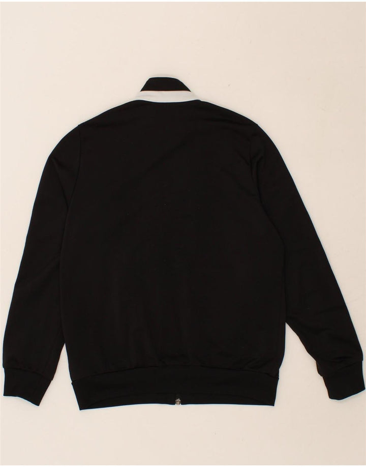 ADIDAS Boys Graphic Tracksuit Top Jacket 11-12 Years Large Black Polyester Vintage Adidas and Second-Hand Adidas from Messina Hembry 