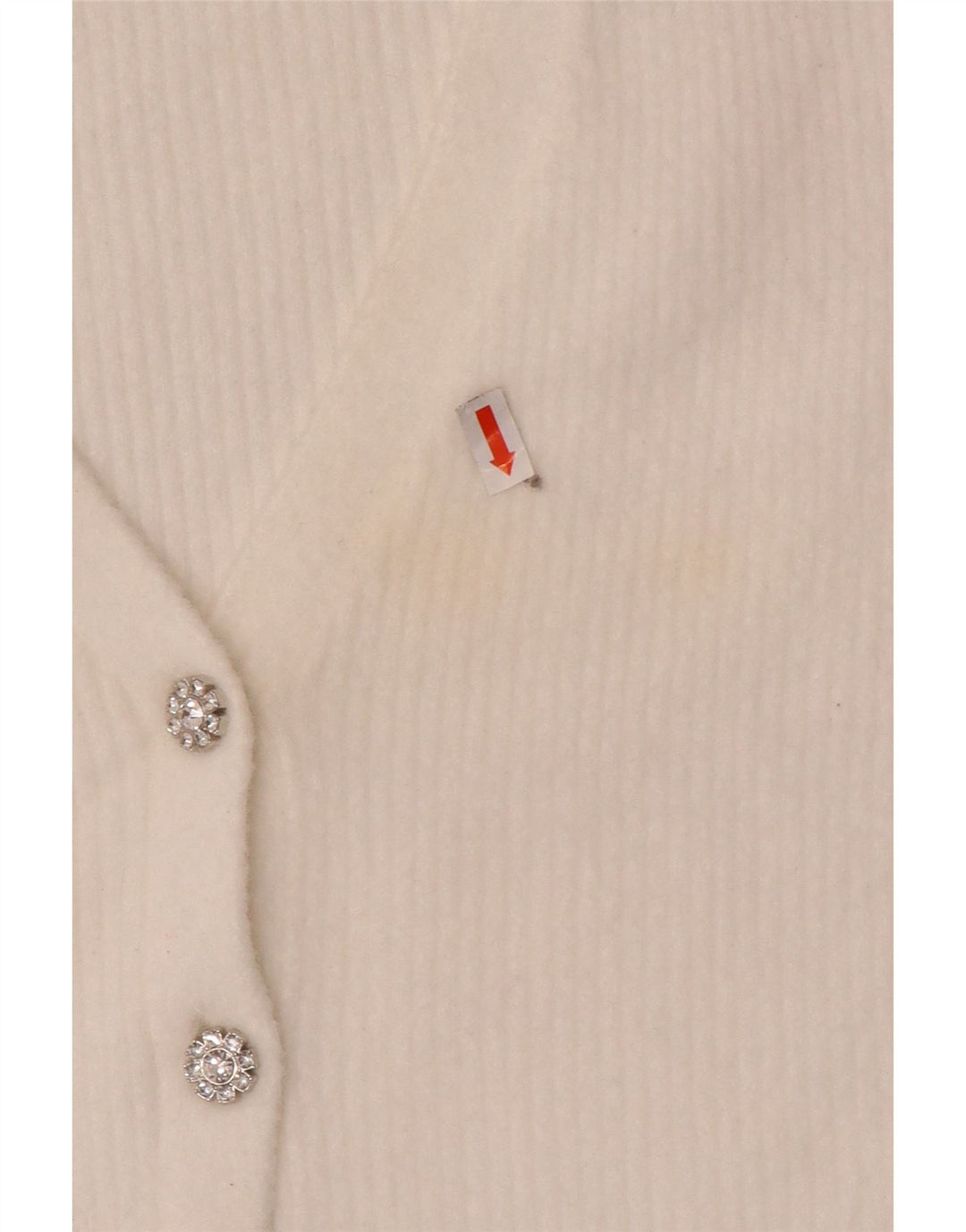 Pulover cardigan pentru femei Zara UK 12 Medium White Nylon