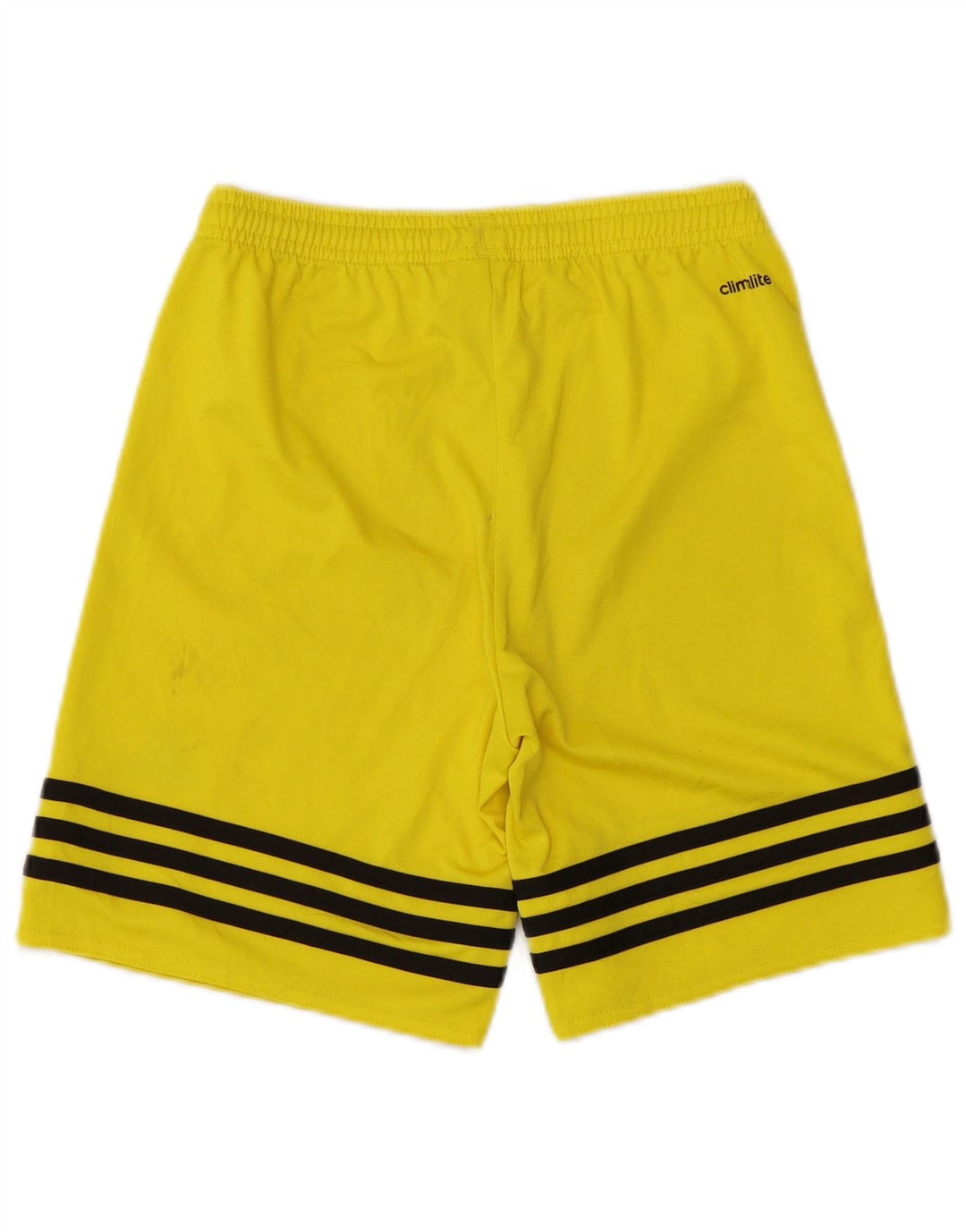 Pantaloni scurți sport adidas Climalite pentru băieți 11-12 ani, mari, galben, poliester