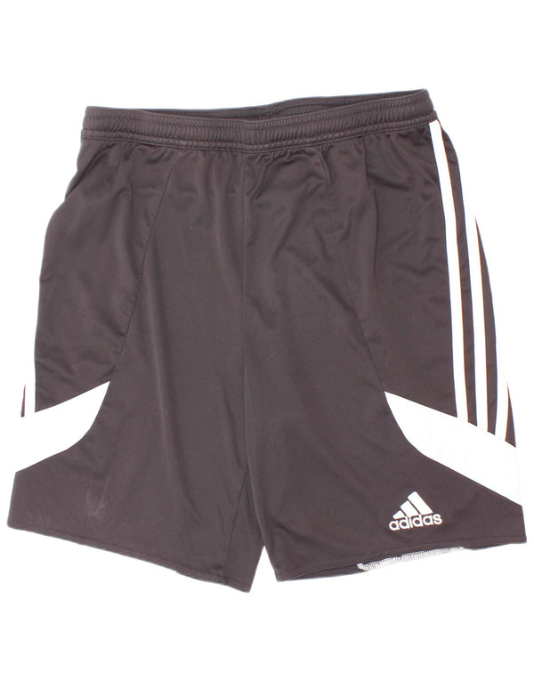 Pantaloni scurți sport adidas băieți 13-14 ani XL negru poliester color bloc