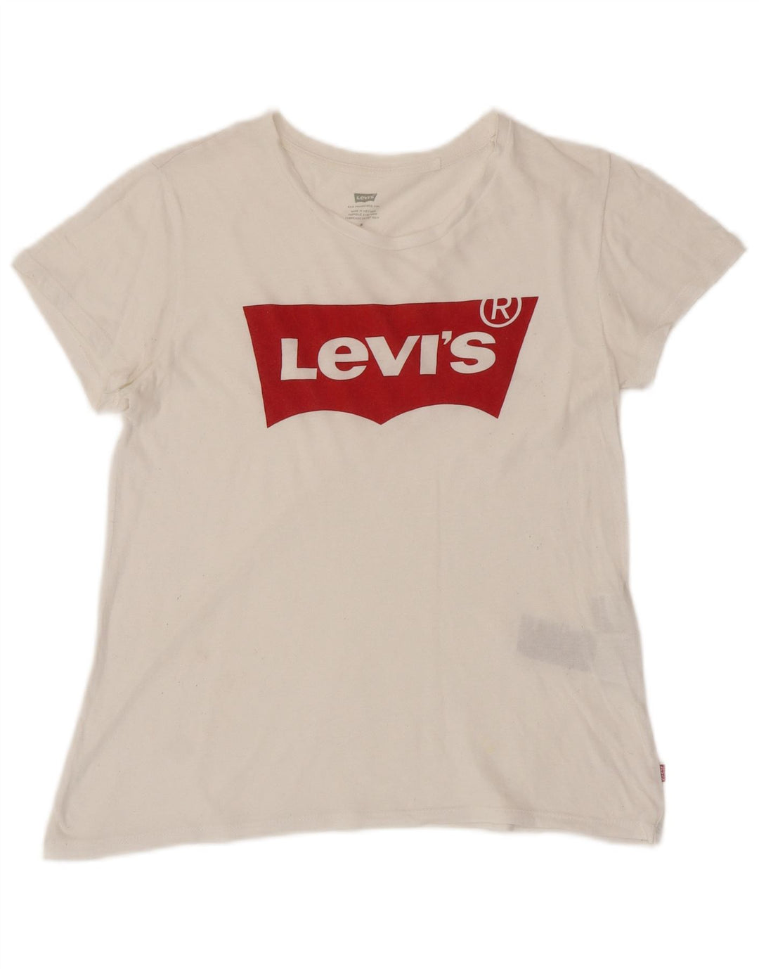 Tricou grafic LEVI'S Top UK 12 Bumbac alb mediu