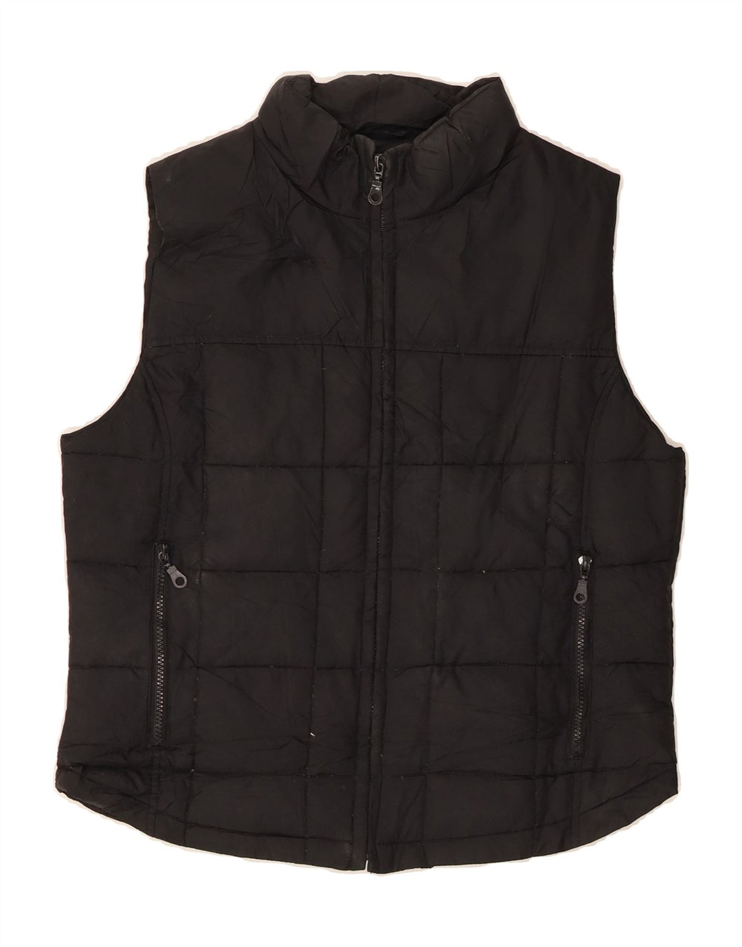 CONBIPEL Womens Padded Gilet UK 14 Medium Black Nylon Vintage Conbipel and Second-Hand Conbipel from Messina Hembry 