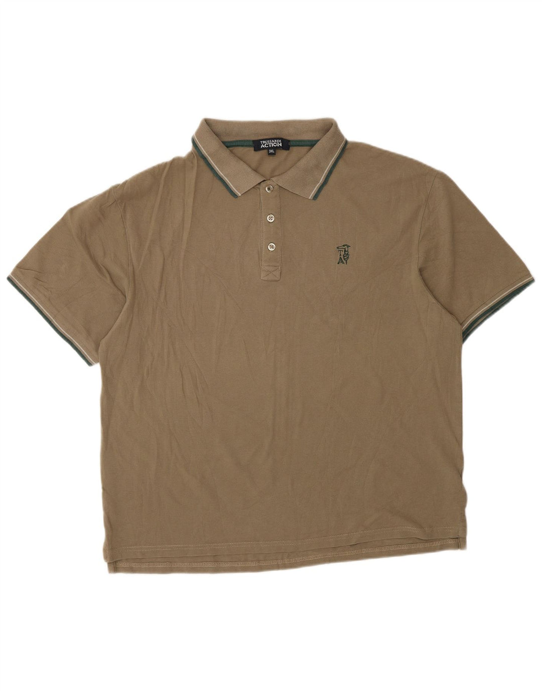 TRUSSARDI Tricou polo pentru bărbați 3XL bumbac maro