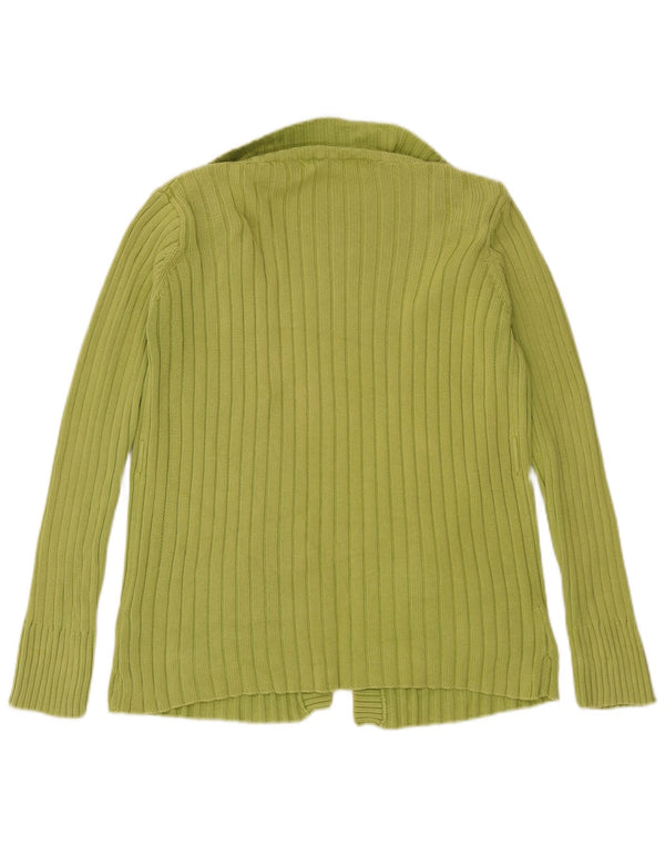 Pulover cardigan deschis pentru femei Zara UK 14, bumbac verde mediu